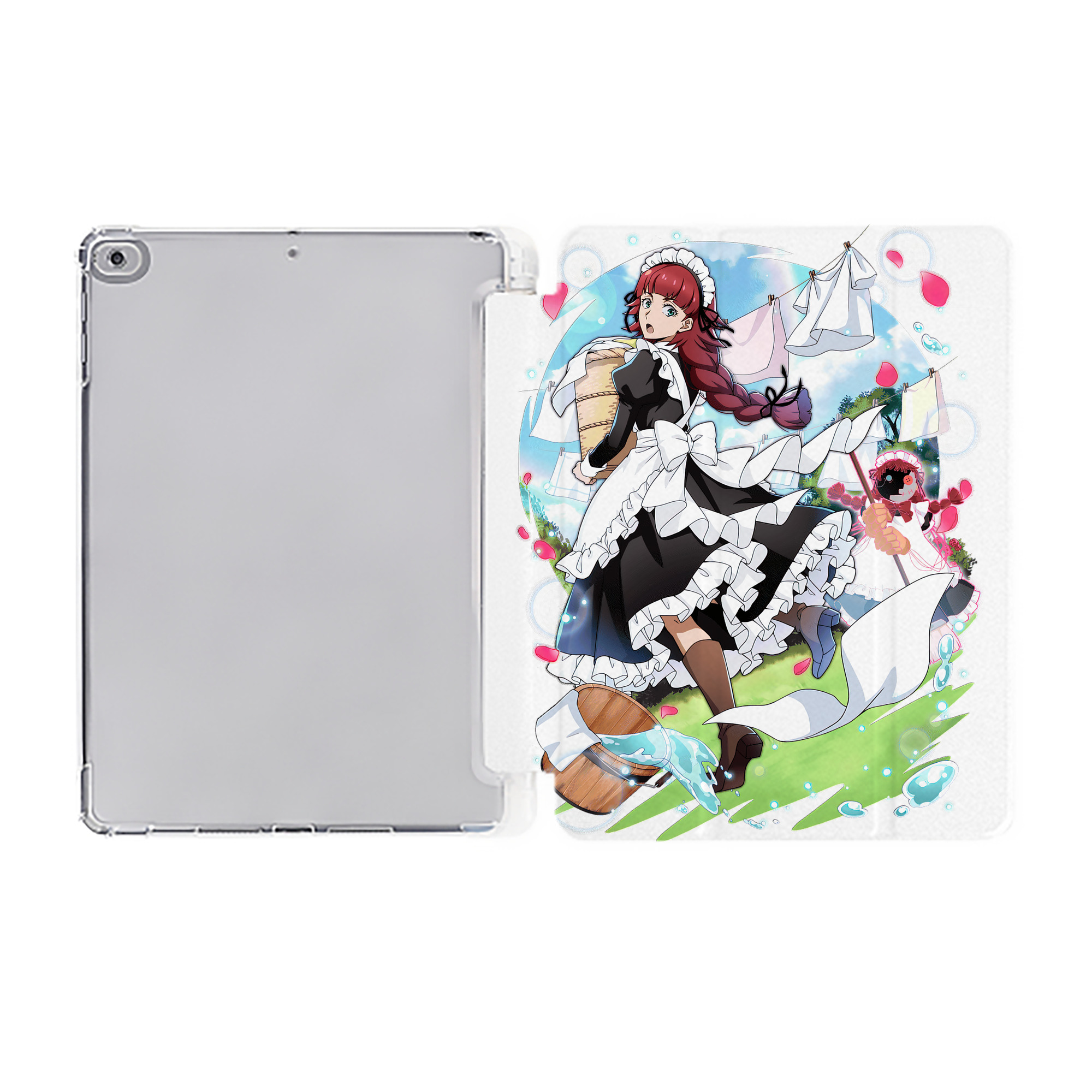 （画像用） 文豪ストレイドッグス Bungo Stray Dogs IPad ケース ペン収納付き 三つ折りスタンド PUレザー×シリコン 対応機種9.5/10.5/10.9インチ